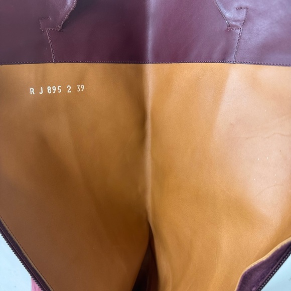 Valentino Garavani Suede Knee-High Boots Braided Strap | Wine Burgundy – Size 9 - Picture 10 of 13